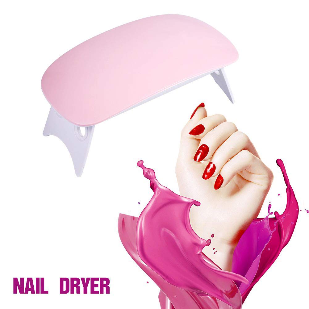 Mini Portable 6W UV LED Nail Gel Polish Lamp Dryer-The Ultimate On-the-Go Beauty Tool - Lady Luana Luxe Nails