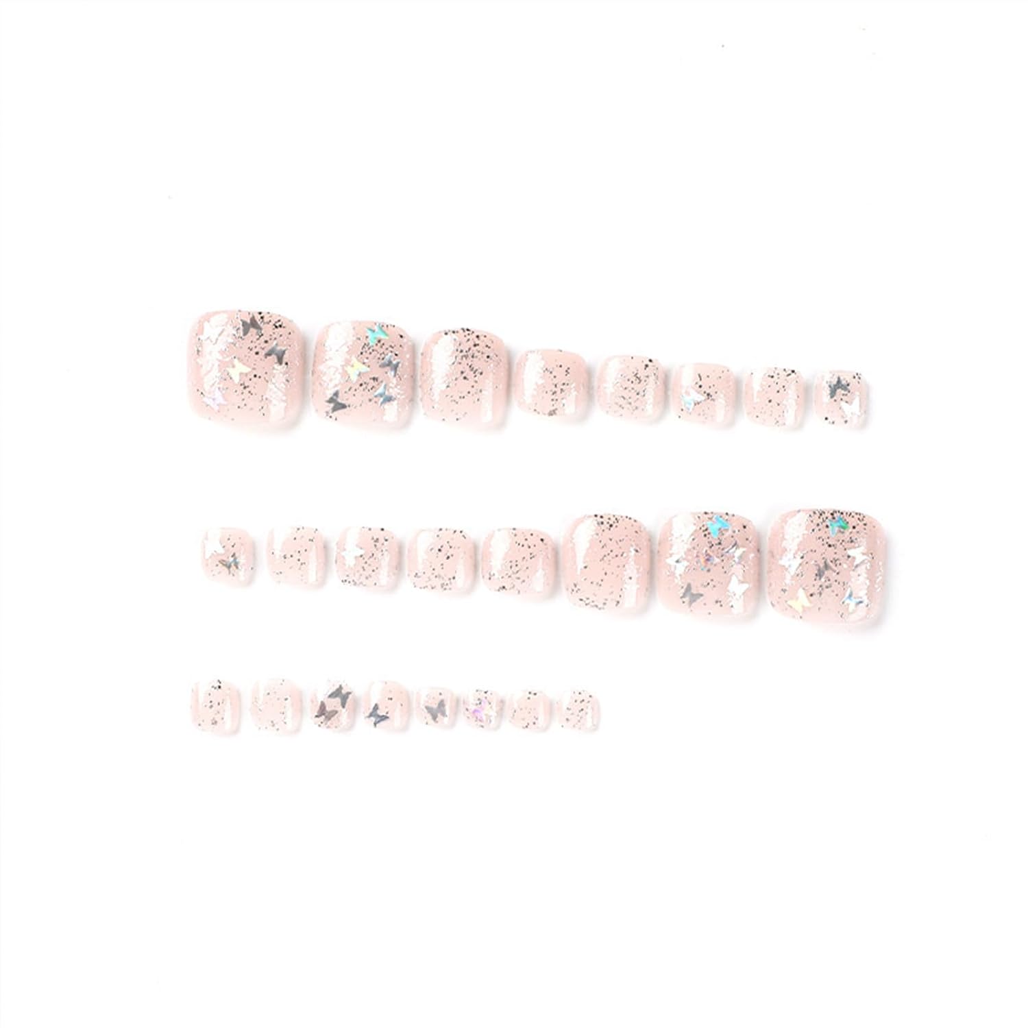 Trendy Press-On Toenails Fashionable Full Cover Designs Acrylic Fake Nails-Free Shipping - Lady Luana Luxe Nails