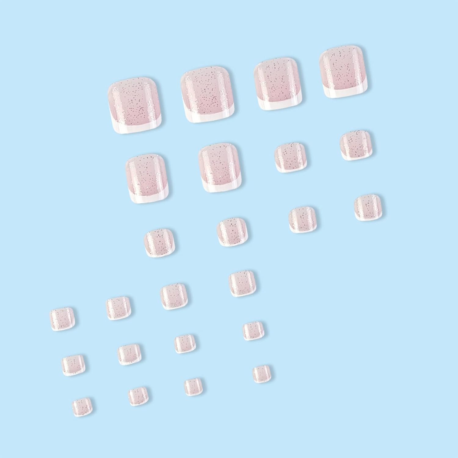 Trendy Press-On Toenails Fashionable Full Cover Designs Acrylic Fake Nails-Free Shipping - Lady Luana Luxe Nails