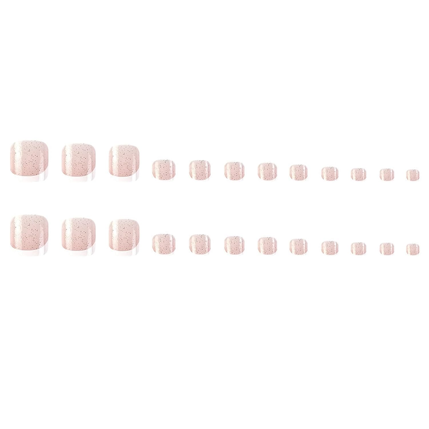 Trendy Press-On Toenails Fashionable Full Cover Designs Acrylic Fake Nails-Free Shipping - Lady Luana Luxe Nails