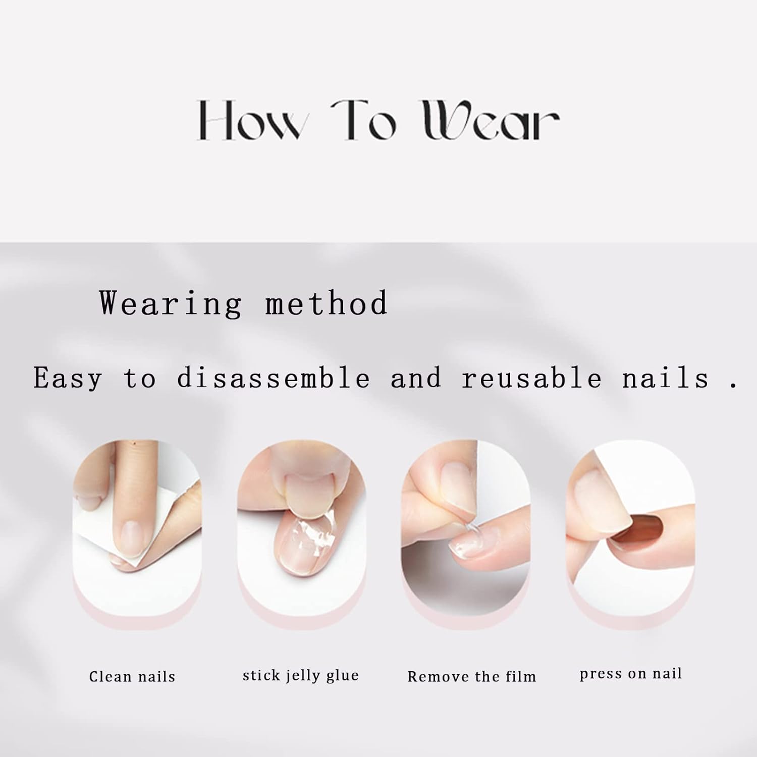 Nude Press on Nails Long Coffin False Nails with Pattern Design French Tip Full Cover Stick on Nails Matte Fake Nails for Women Girls Pretty Artificial Acrylic Nails Kit 24pcs