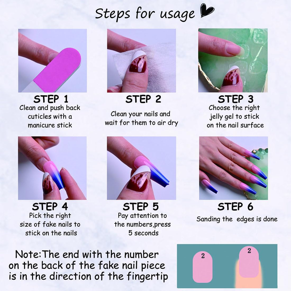 Gingerbread Man Christmas Press-On Nails – 24 Pcs Almond Fake Nails-Free Shipping