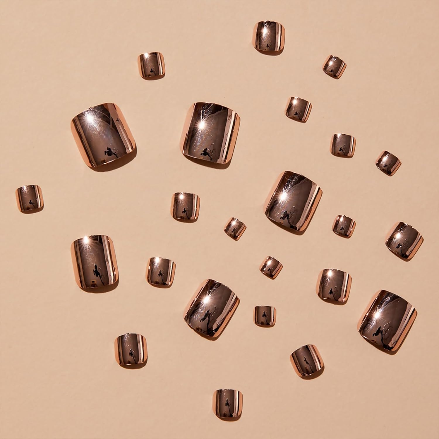 Trendy Press-On Toenails Fashionable Full Cover Designs Acrylic Fake Nails-Free Shipping - Lady Luana Luxe Nails