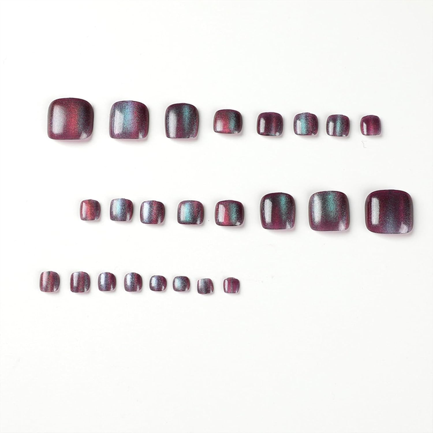 Trendy Press-On Toenails Fashionable Full Cover Designs Acrylic Fake Nails-Free Shipping - Lady Luana Luxe Nails