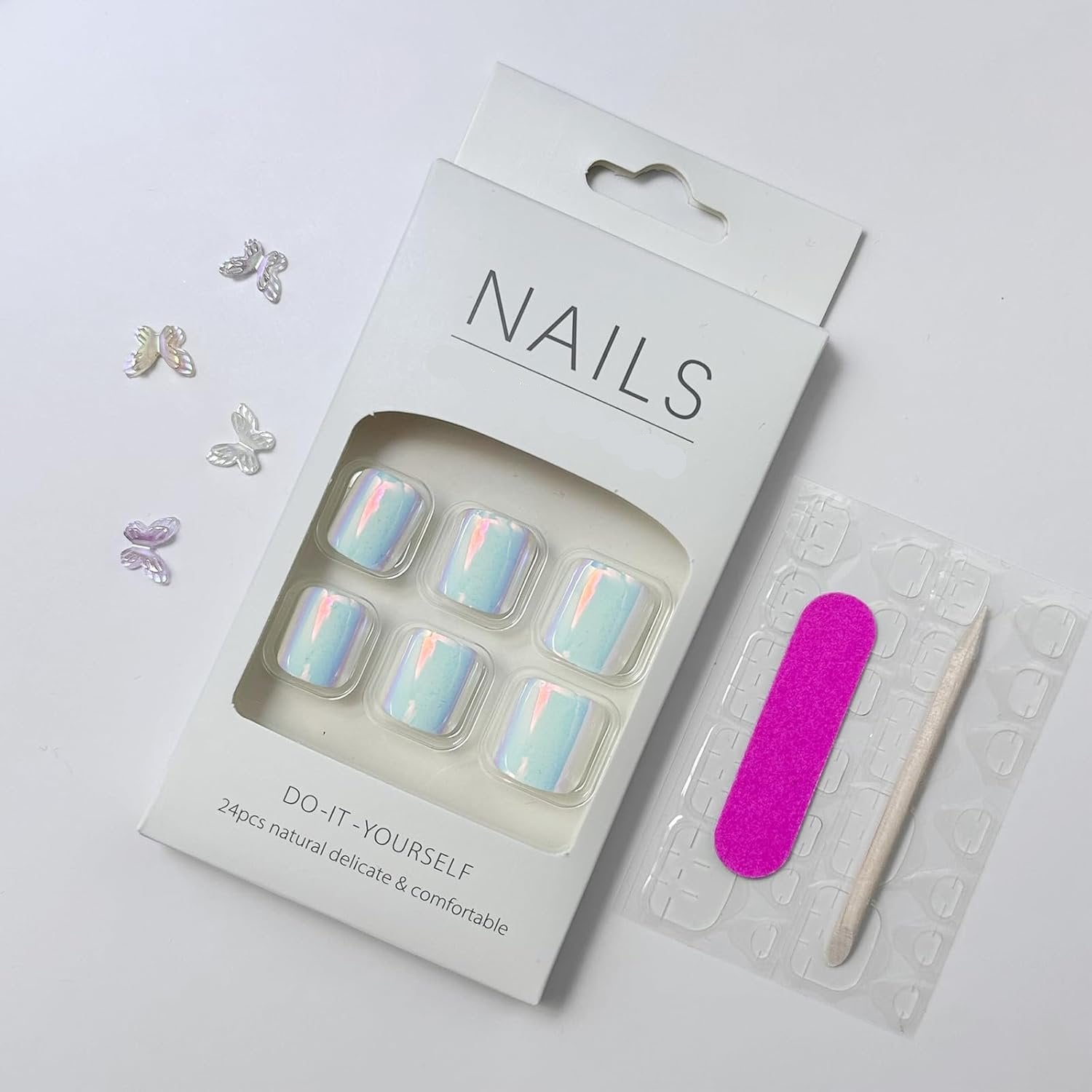 Fashionable Press-On Toenails Trendy Full Cover Designs Acrylic Fake Nails-Free Shipping - Lady Luana Luxe Nails