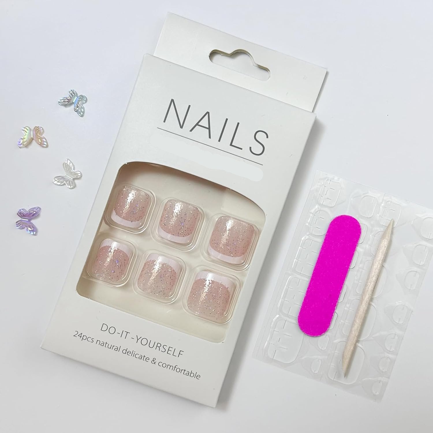 Trendy Press-On Toenails Fashionable Full Cover Designs Acrylic Fake Nails-Free Shipping - Lady Luana Luxe Nails