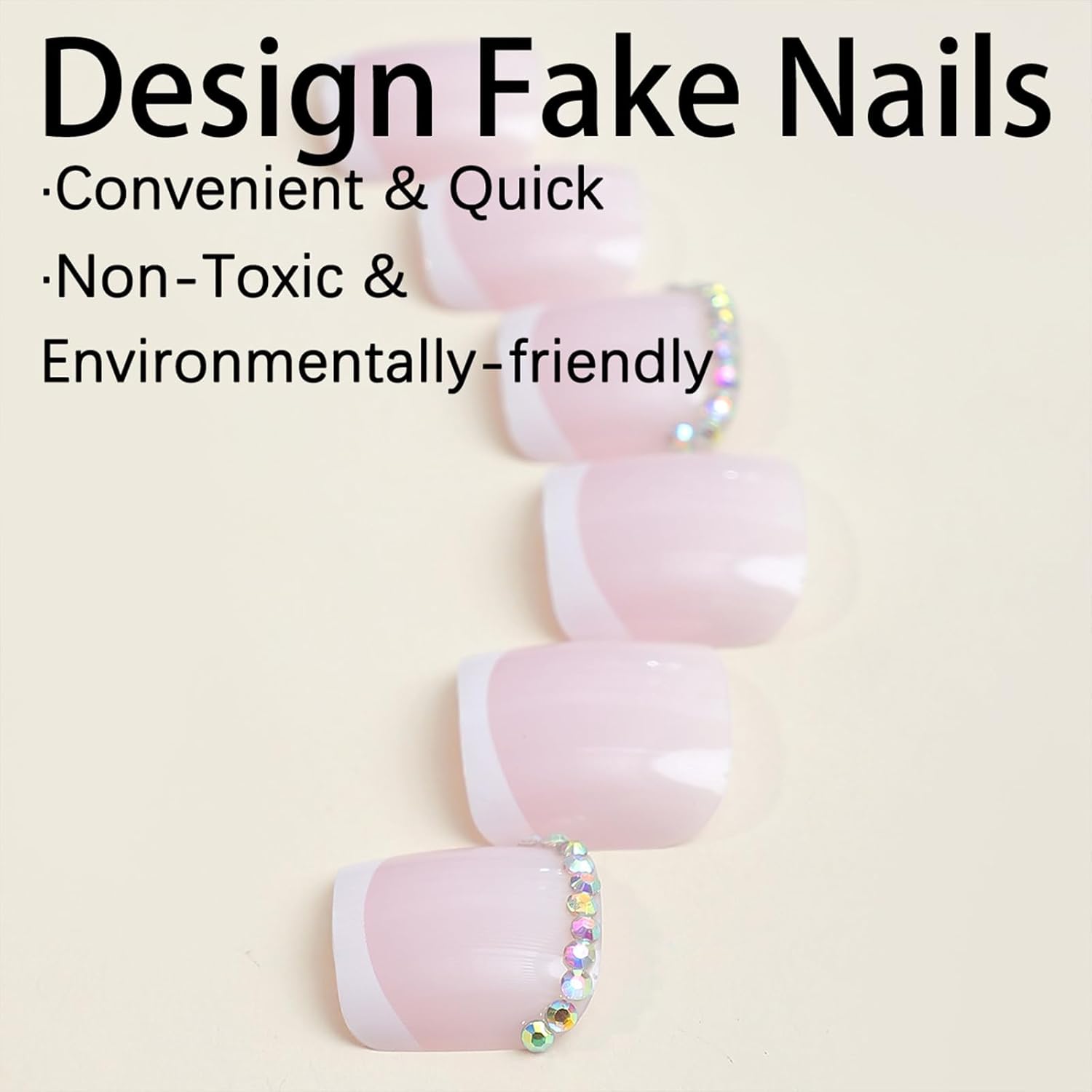 Fashionable Press-On Toenails Trendy Full Cover Designs Acrylic Fake Nails-Free Shipping - Lady Luana Luxe Nails