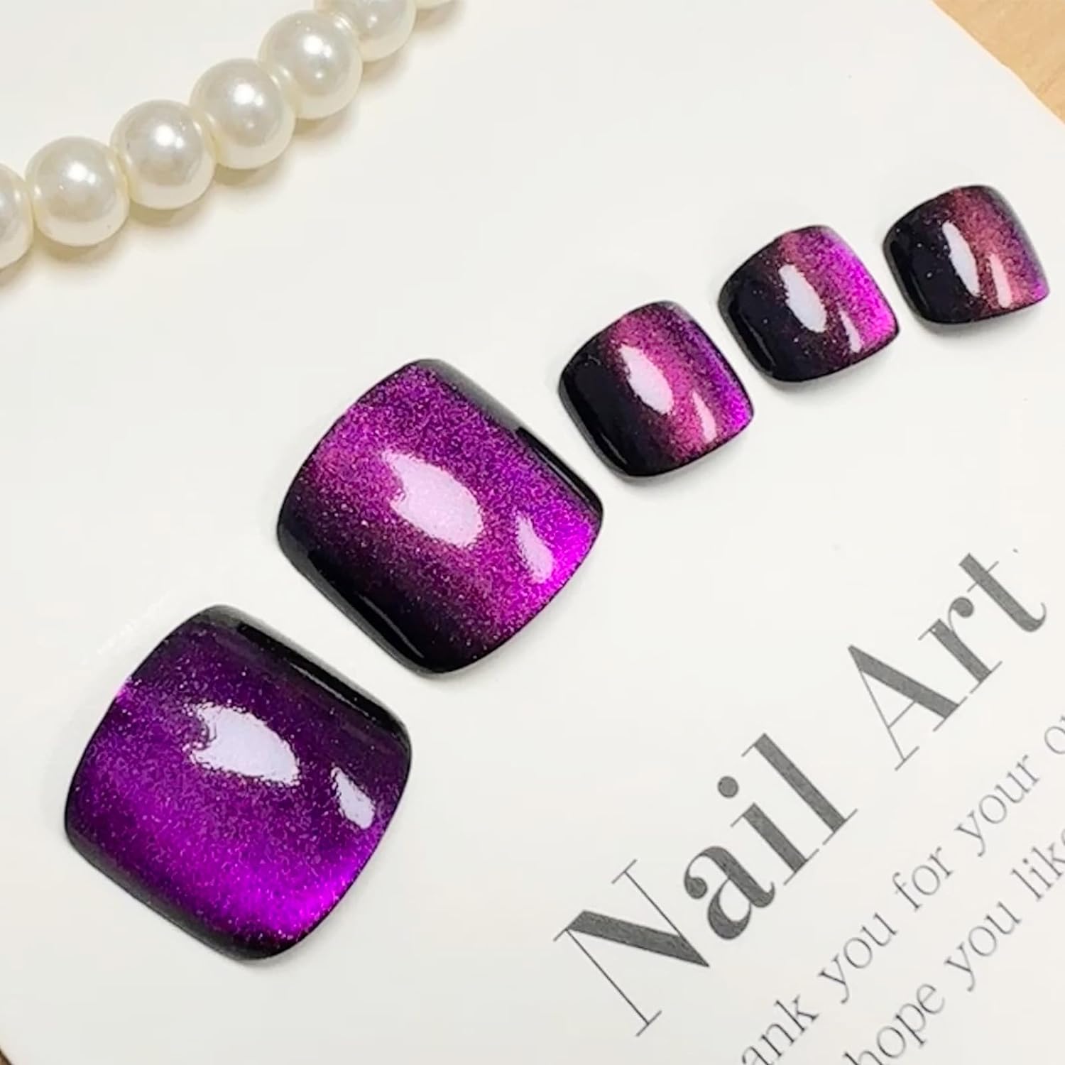 Fashionable Press-On Toenails Trendy Full Cover Designs Acrylic Fake Nails-Free Shipping - Lady Luana Luxe Nails