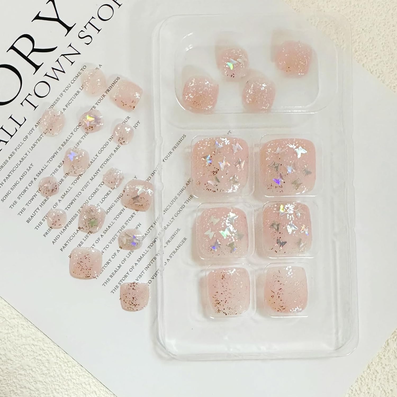 Trendy Press-On Toenails Fashionable Full Cover Designs Acrylic Fake Nails-Free Shipping - Lady Luana Luxe Nails