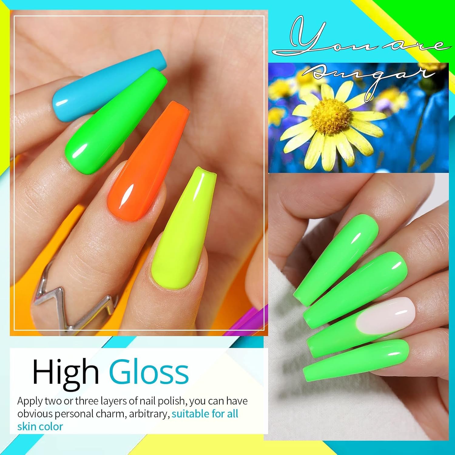 Glow in the Dark Luminous Gel Nail Polish Long -Lasting Manicure Essentials-Free Shipping - Lady Luana Luxe Nails