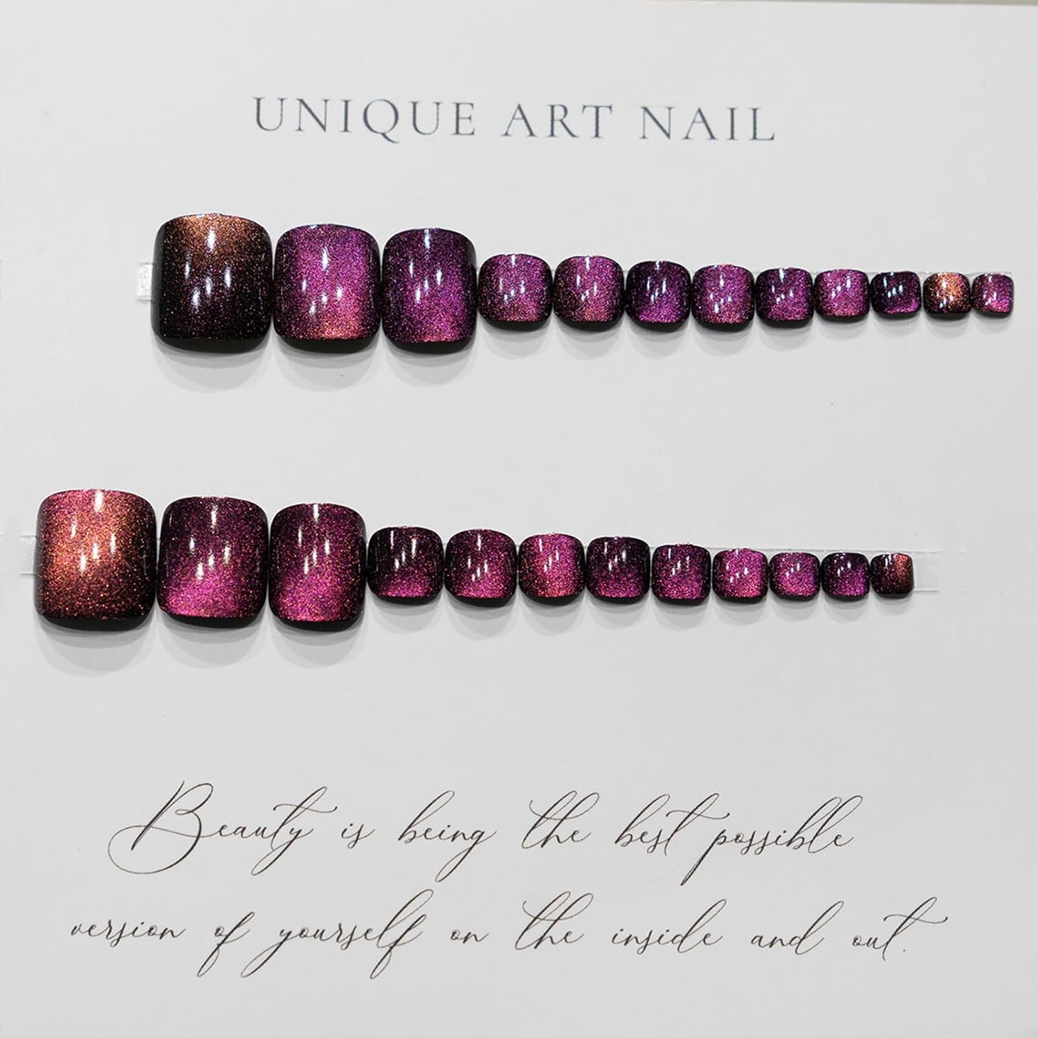 Fashionable Press-On Toenails Trendy Full Cover Designs Acrylic Fake Nails-Free Shipping - Lady Luana Luxe Nails