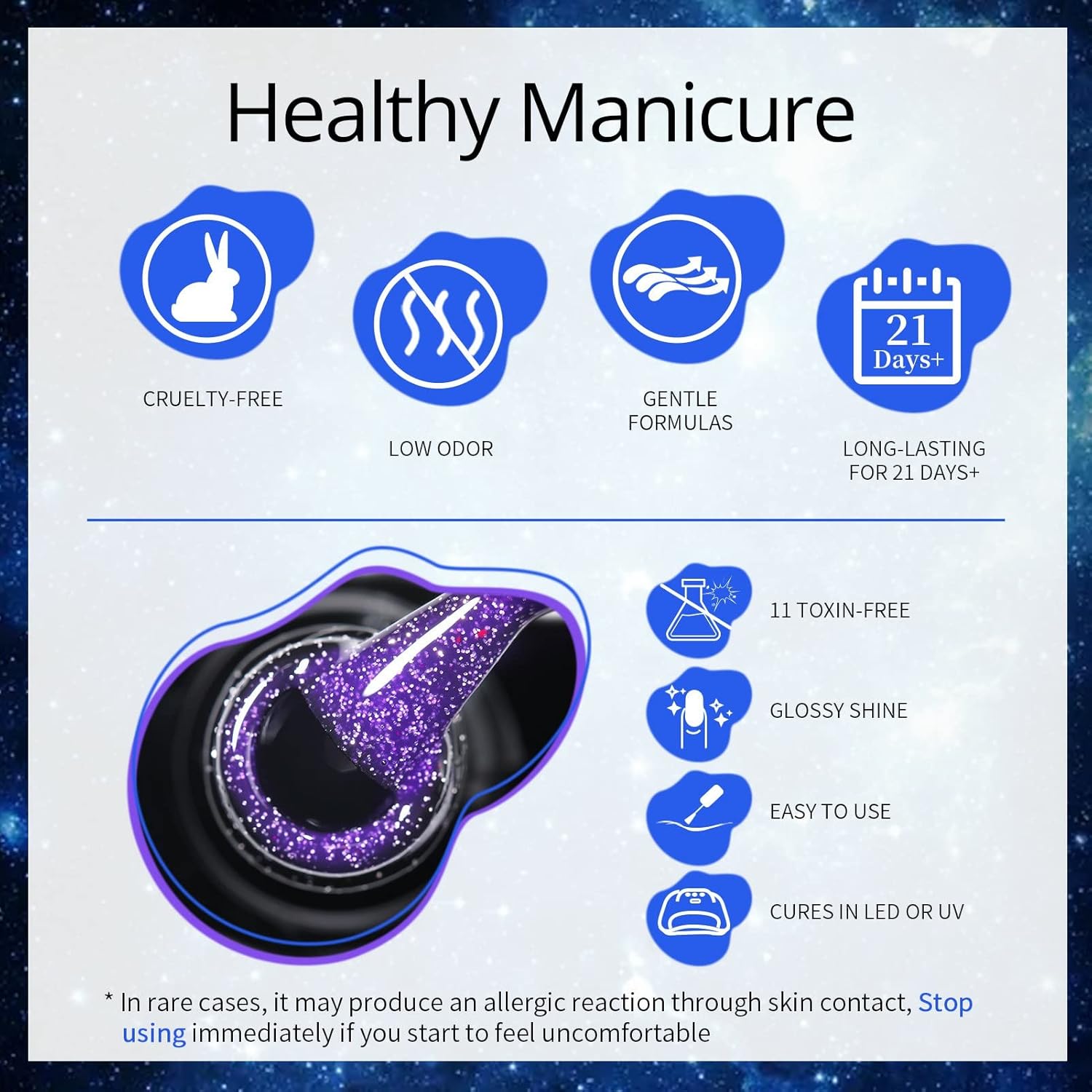 Milky Mystery Sparkle Shiny Glitter Gel Nail Polish Long-Lasting Manicure Essentials-Free Shipping - Lady Luana Luxe Nails