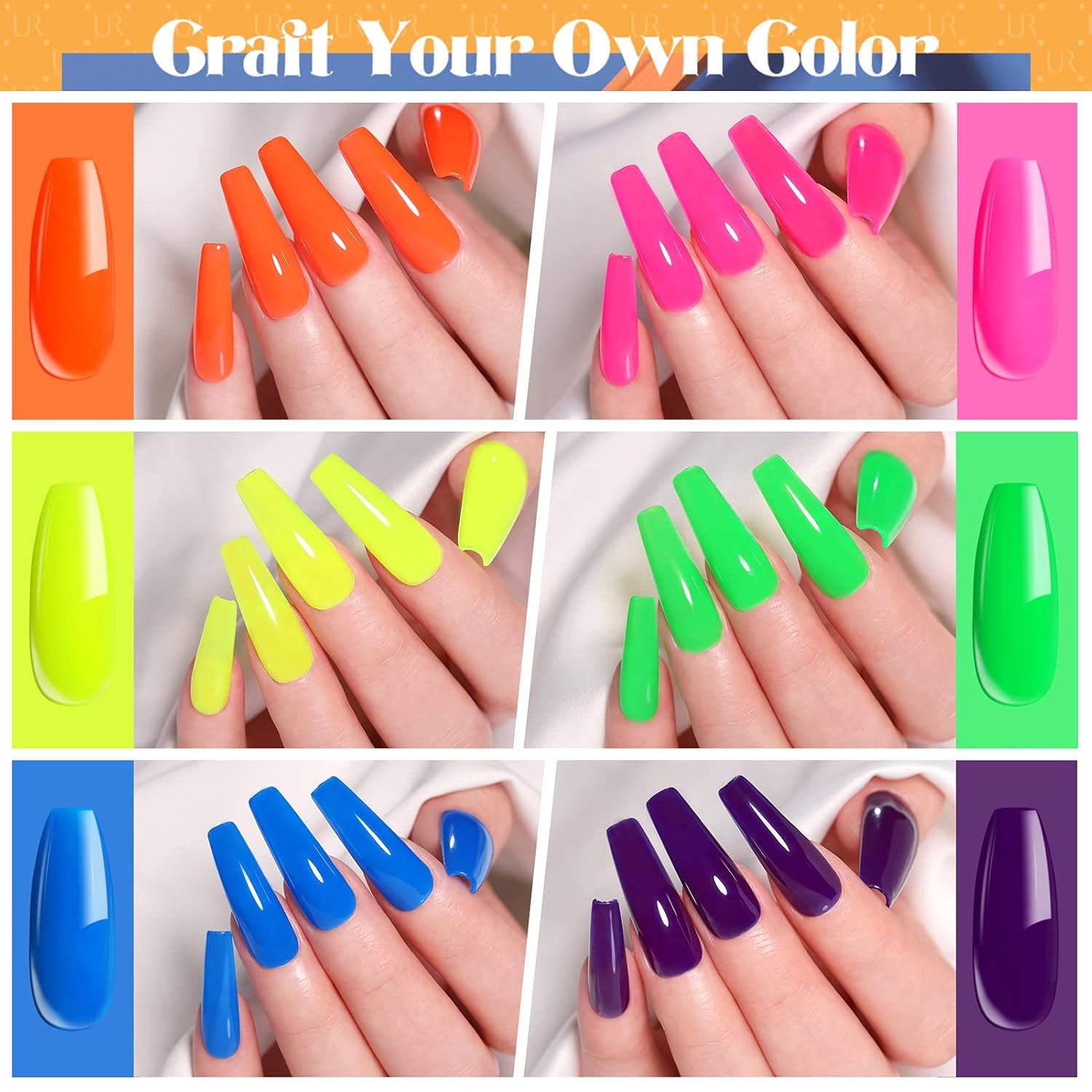 Neon Gel Nail Polish Long -Lasting Manicure Essentials-Free Shipping (Copy) - Lady Luana Luxe Nails