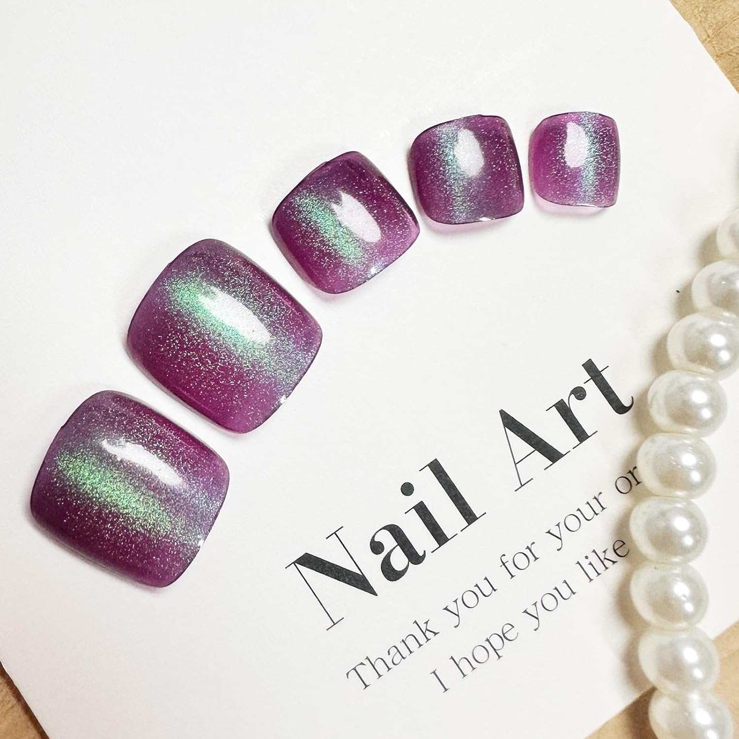 Trendy Press-On Toenails Fashionable Full Cover Designs Acrylic Fake Nails-Free Shipping - Lady Luana Luxe Nails