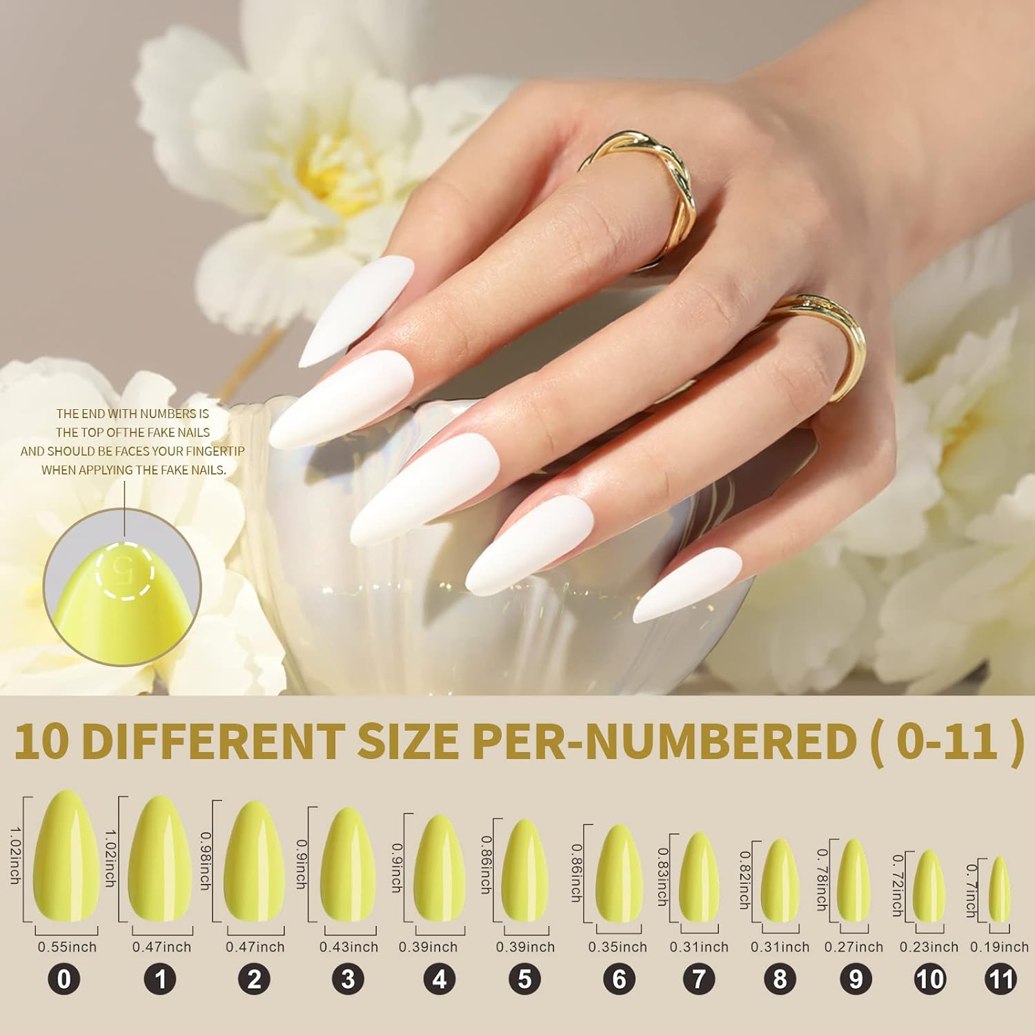 288pcs Almond Glossy Acrylic Glue-On Nails Kit with 12 Colors and Nail Glue – Free Shipping