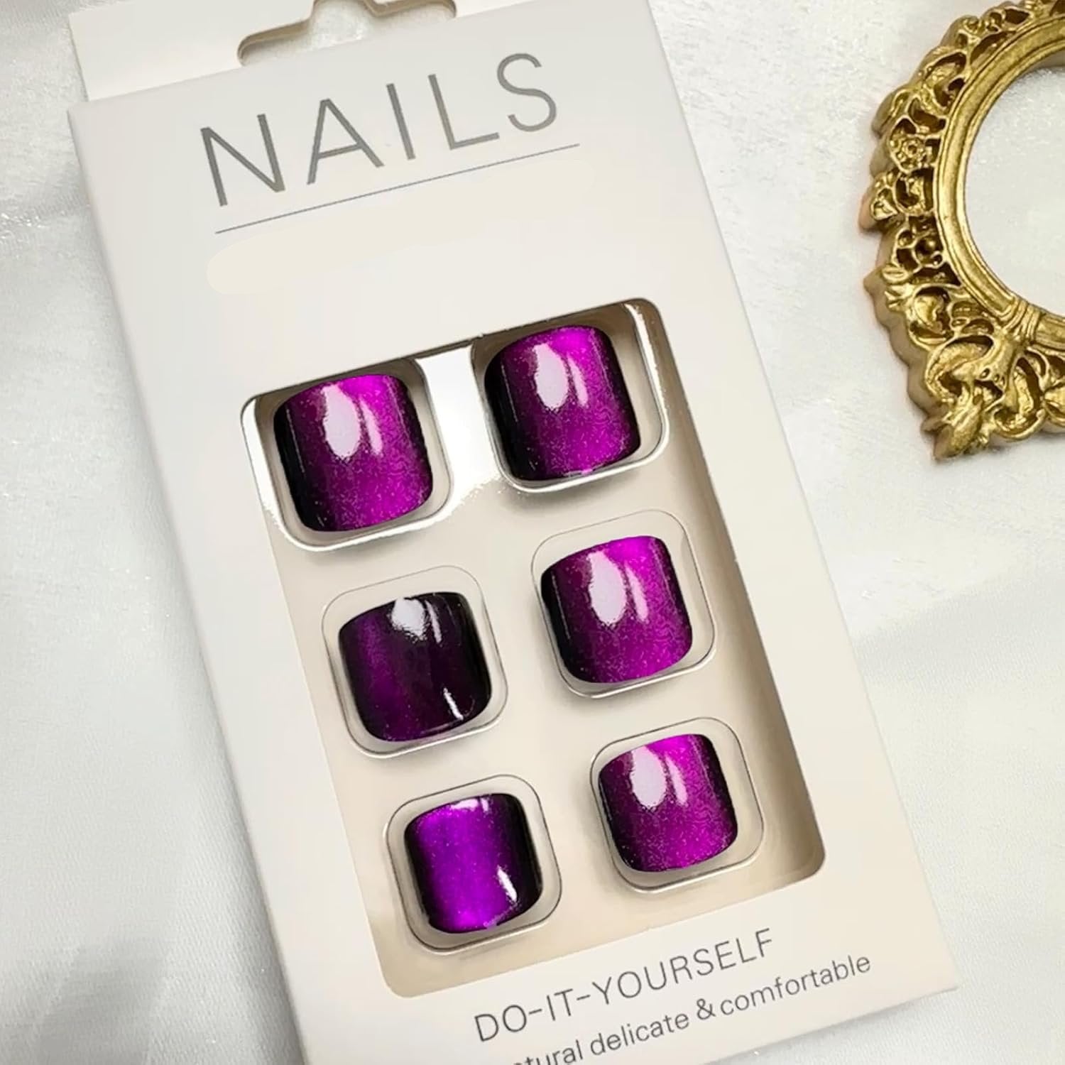 Fashionable Press-On Toenails Trendy Full Cover Designs Acrylic Fake Nails-Free Shipping - Lady Luana Luxe Nails