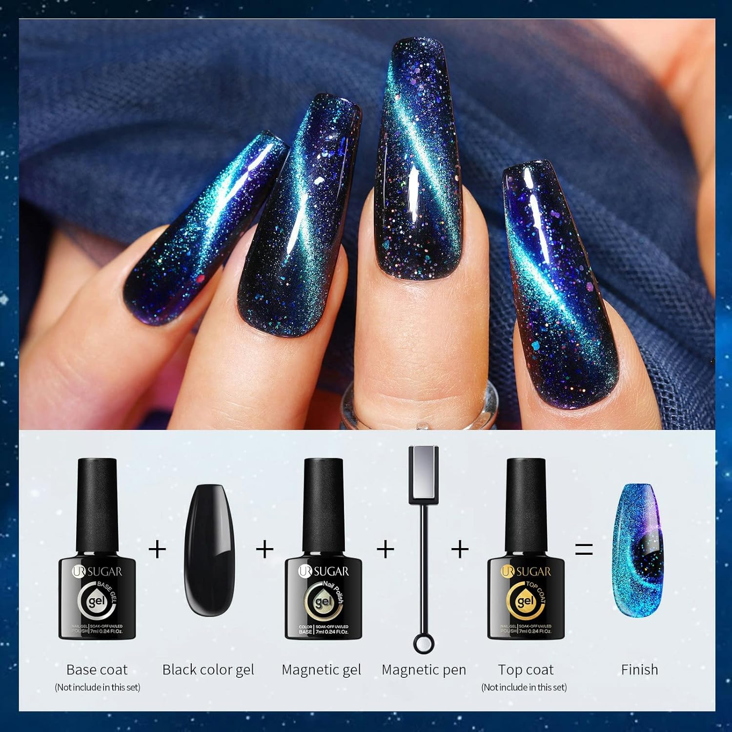 Milky Mystery Sparkle Shiny Glitter Gel Nail Polish Long-Lasting Manicure Essentials-Free Shipping - Lady Luana Luxe Nails