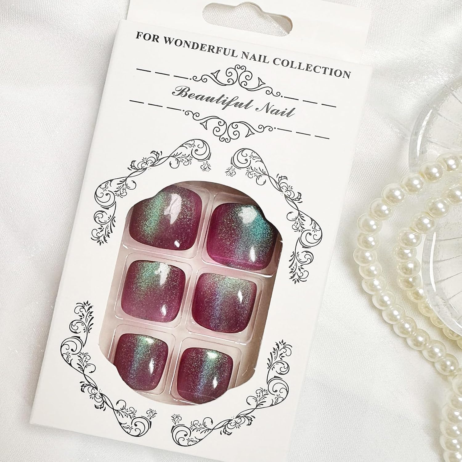 Trendy Press-On Toenails Fashionable Full Cover Designs Acrylic Fake Nails-Free Shipping - Lady Luana Luxe Nails