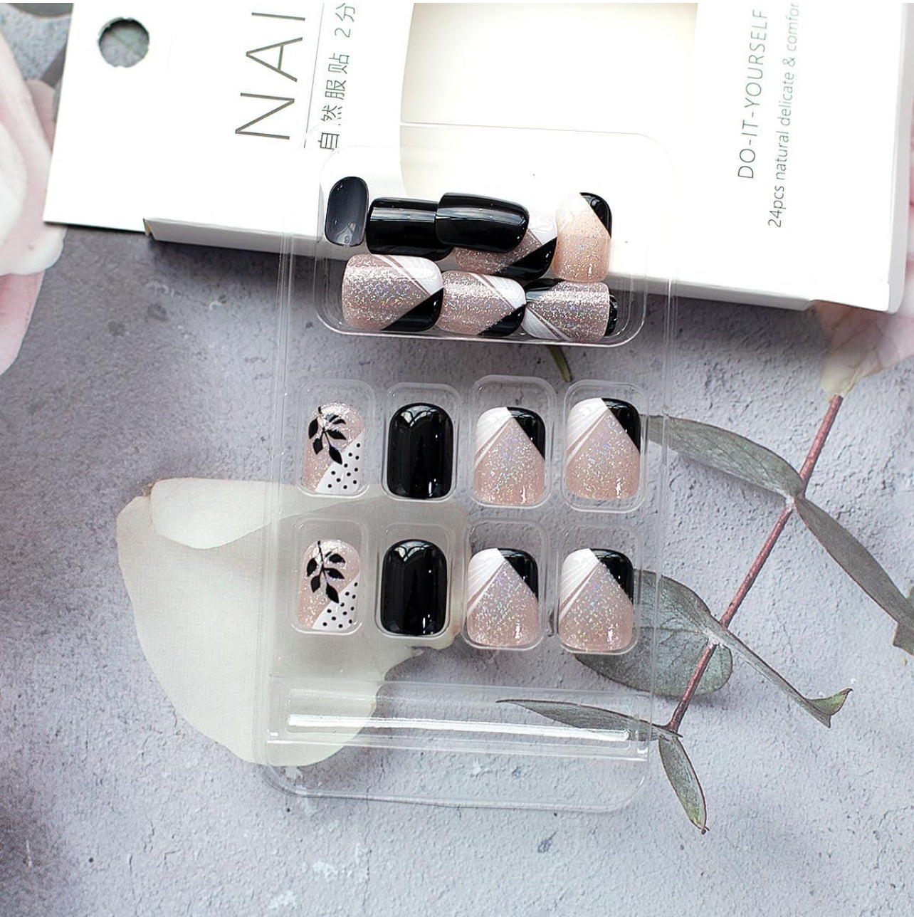 Chic Red Medium Length Press On Almond Nails Easy Apply-Free Shipping - Lady Luana Luxe Nails