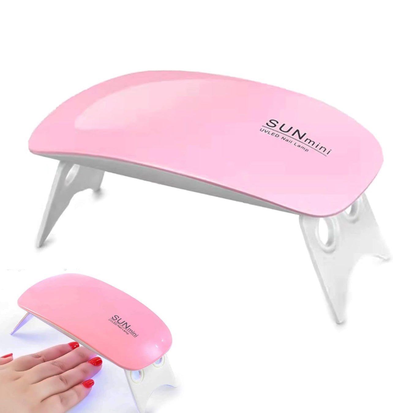 Mini Portable 6W UV LED Nail Gel Polish Lamp Dryer-The Ultimate On-the-Go Beauty Tool - Lady Luana Luxe Nails