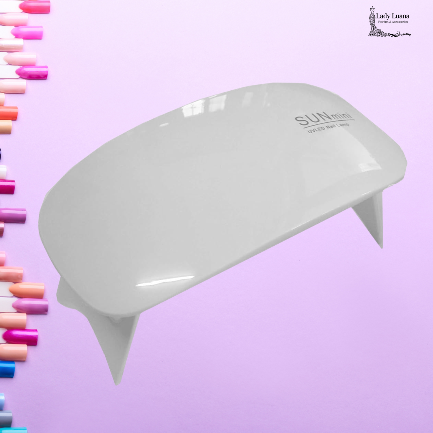 Mini Portable 6W UV LED Nail Gel Polish Lamp Dryer-The Ultimate On-the-Go Beauty Tool - Lady Luana Luxe Nails