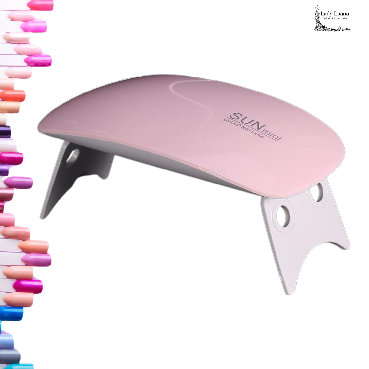Mini Portable 6W UV LED Nail Gel Polish Lamp Dryer-The Ultimate On-the-Go Beauty Tool - Lady Luana Luxe Nails