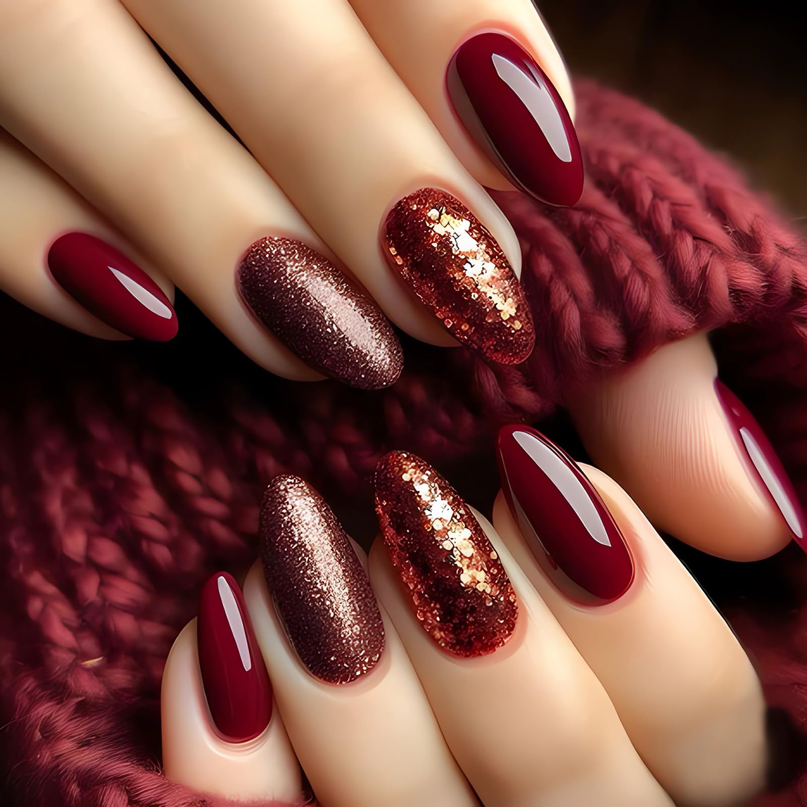 Leopard Press on Nails Almond Medium Fake Nails Gold Black Glue on Nails Full Cover Acrylic False Nail Tips Glossy Artificial Nails Medium Almond Stick on Nails for Women Manicure Decorations