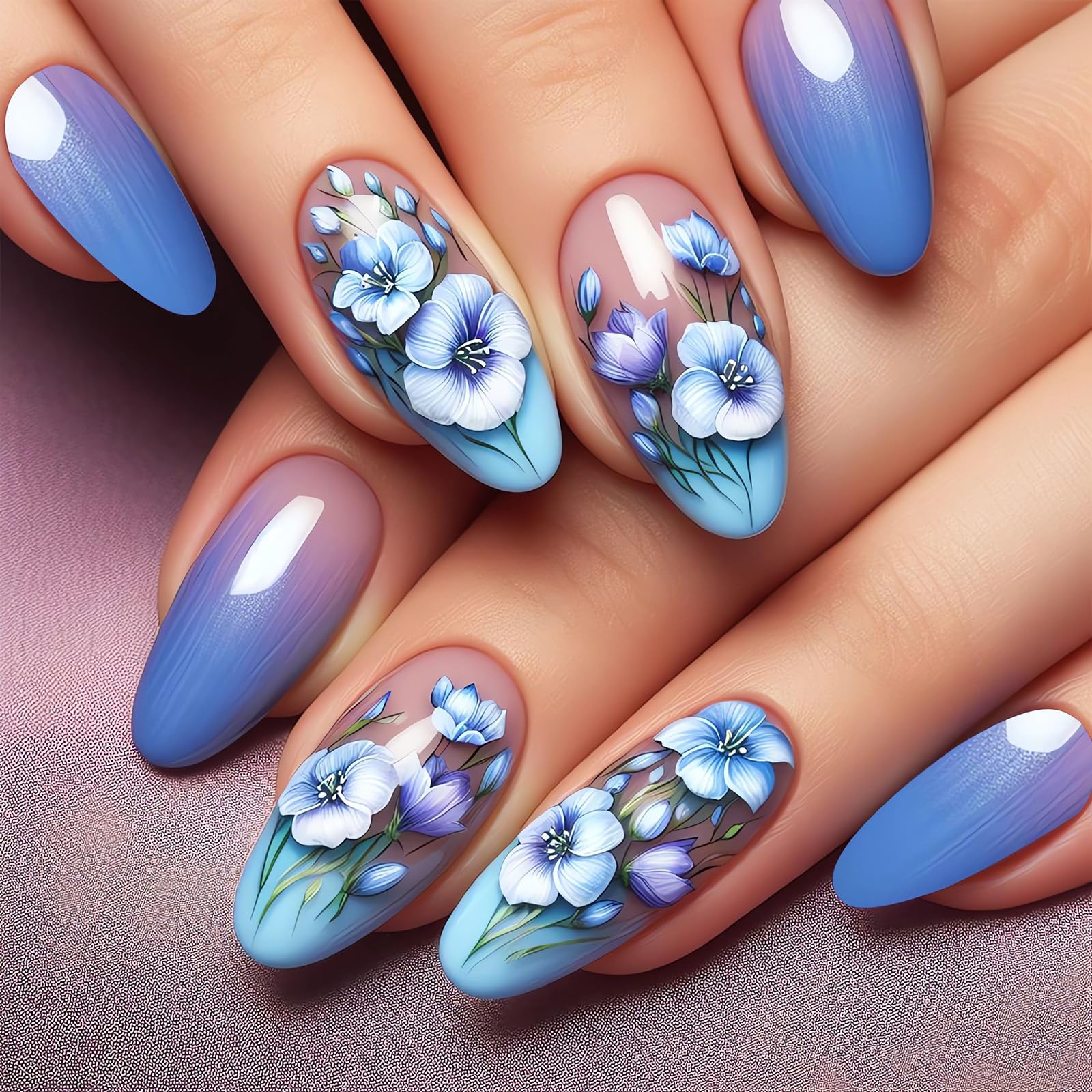 Leopard Press on Nails Almond Medium Fake Nails Gold Black Glue on Nails Full Cover Acrylic False Nail Tips Glossy Artificial Nails Medium Almond Stick on Nails for Women Manicure Decorations