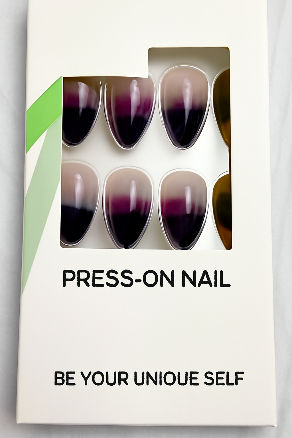 Trendy Vibrant Ombre Press-On Nails Artificial Nails 24 Pcs - Free Shipping